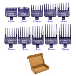 Professional Electric Hair Clipper Comb 10PC Purple Limit Comb Suitable for M10, R77F, 2020C, KULILANG, WMARK, BRCILIP Barbers