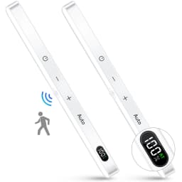 WILLED Motion Sensor Cabinet Light Battery Display 60 LED Touch Light Bar Wireless Rechargeable Battery Night Light