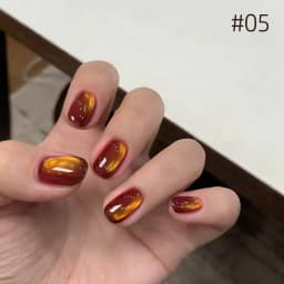 10ML 1-10PCS Winter New Style Hot Selling Black Nails Brown Nails Glass Bead Magnet Cat Eye Nail Polish Nail Set Nail Supplies