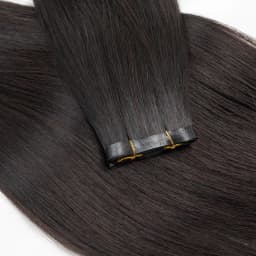 Invisible Long PU Tape Weft Human Hair Bundles Real Natural Hair Seamless Hand Tied Injected Tape In Hair Extensions Thick Ends