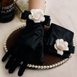 New Velvet Gloves Elastic Full Finger Gloves Soft Solid Thermal Mittens Elegant Women Etiquette Cycling Gloves Hand Warmer Gift