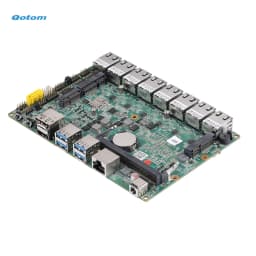 Qotom 1U Rackmount Mini PC 8x 2.5G LAN Intel Core I7/I5/I3 Firewall Router Fan Cooling VPN Server OPNsense PfSense Barebone