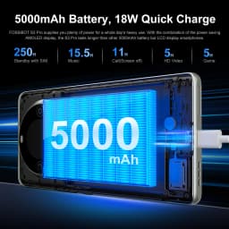 FOSSiBOT S3 PRO Smartphone 6.67" AMOLED Display Android 14 Up to 20+128GB Mobile 8+64MP CAM NFC Cell Phone