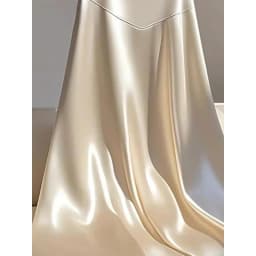 2025 Women Spring Autumn Elegant Temperament Solid Color Satin Skirt Women Clothes Simplicity Office Lady All Match A Line Skirt