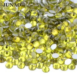 JUNAO 100Gross SS6 SS10 SS12 SS16 SS20 SS30 AB Color Glass Rhinestones Bulk Non Hotfix Flatback Strass DIY Nail Crystal Stones
