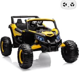 24V Kids Ride On UTV Car Toy w/Remote Control 2×200W Motor Electric Vehicle Spring Suspension & LED Lights Off-Road Toy