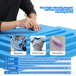 1pcs EVA Foam Rubber Thickness 3/5/10/15mm EVA Foam Sheets Craft Foam Pads Roll DIY Projects Handmade Model Making Material