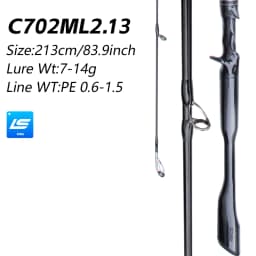 FISHINGFANS Rod L ML M LS Guide Spinning Casting Bass Pike Catfish Rod Trouts Perch 30T Carbon Fishing Rod