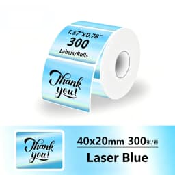 1Roll 40x20mm Compatible M110 M120 M220 M200 Self-Adhesive Laser Thermal Paper for Munbyn/Nelko PM220 E210 P50