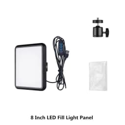 8/12 Inch LED Photography Video Panel Light Photo Studio Lighting Kit For Shoot Live Streaming Youbube With Tripod Stand
