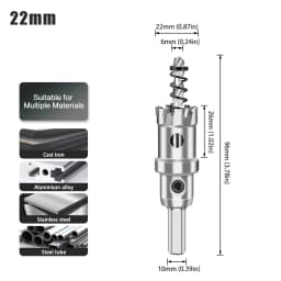 1pc 12-160mm TCT Carbide Hole Saw Drill Bit Hole Saw Cutter For Stainless Steel Metal Alloy Drilling
