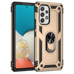 Shockproof Bumpers Armor Case For Samsung Galaxy S24 S23 S22 Ultra S21 S20 FE 5G S8 S9 S10 Plus Note 20 10 Metal Ring Cover