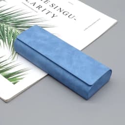 1/2pcs Simple Leather Eyewear Case Optical Retro Myopia Glasses Sunglasses Storage Box Fashion for Men and Women