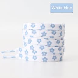 1Pair Sakura Printed Flat Shoelaces, Cute Cherry Blossom Flower Pattern Shoe Laces, Decorative Floral Shoestrings for Sneakers