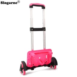 Kids Backpack Pull Rod Trolley Wheels Children School Bag Accessories Tie Rod Stator Students Climb Stairs 6 Wheels Bags Parts
