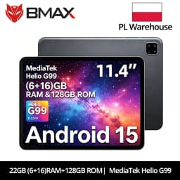 BMAX I12 Power Tablet 11.4" 2.4K IPS 90Hz Display MediaTek Helio G99 8-core 22(6GB+16GB) RAM 128GB ROM 8000mAh Type-C Android 15 Tablets 4G LTE GPS WiFi Support Dual SIM