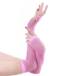 1pair Womens Long Fishnet Net Gloves Fingerless Mesh Gloves Punk Rock Fancy Night Club Party Arm Warmer Gloves Sexy Gloves