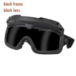 Tactical Glasses 2 Modes Airsoft Goggles Riding Eye Protection for Hiking Paintball Hunting Shooting Eyewear for FAST Helmets