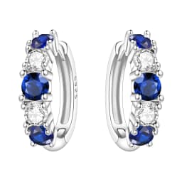 Orstarry S925 Sterling Silver Colorful Wavy Earrings Versatile Hoop Earrings For Women Jewelry Original Party Gifts
