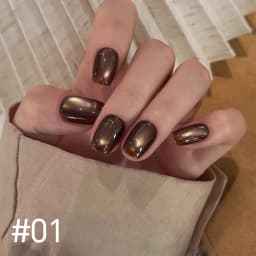 10ML 1-10PCS Winter New Style Hot Selling Black Nails Brown Nails Glass Bead Magnet Cat Eye Nail Polish Nail Set Nail Supplies