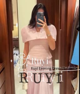 Customized Light Pink Pleated Sweet Prom Dress Beads Cape Evening Dresses Floor-length 3 Piece Party Formal Occasion Gown