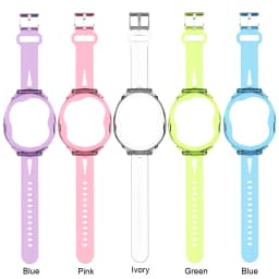 TPU Wristband Adjustable Protective Case for Tamagotchi Uni Shockproof Anti-Drop Wrist Strap Washable for Kids 6.3-8.85in