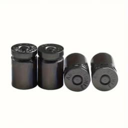 4PCS Circular Car Tire Valve Covers Retro Bullet Shaped Valve Cover Leak Proof Universal For All Cars SUV Bicycle Motorcycle