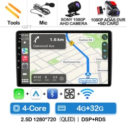 Android 16 Car Radio For Fiat Ducato 3 2006 - 2022 Carplay Auto Multimedia Stereo Player GPS Navi BT 360 Camera 4G WIFI QLED DSP