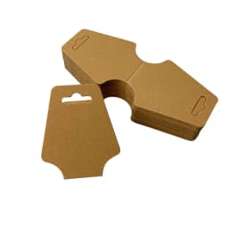 50pcs Foldable Blank Kraft Package Display Card Necklace Bracelet Hairband Price Hang Tag For DIY Jewelry Making Supplies