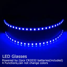 USB Rechargeable LED Glowing Gloves Finger Lighting Flashing Gloves Glasses Stage Performance Costume Dance Concert Decor