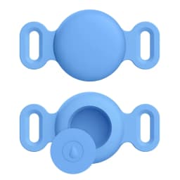Soft Silicone Case With Keychain For Apple Airtag Dog Cat Collar Anti-Scratch Protective Cover For Air tag Luggage Backpacks