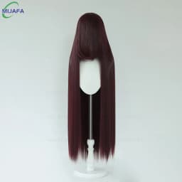 Very High Quality 600g 68 Colors 40 Inch 100cm Long Straight Cosplay Wig With Bangs Heat Resistant Hair Anime Wigs + Wig Cap