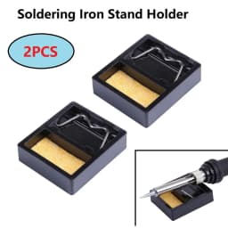 2pcs Mini Soldering Iron Stand Holder Welding Solder Soldering Stand With Clean Sponge For BGA Soldering Station Repair Tools