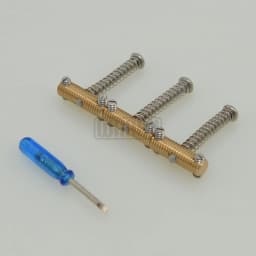 3 Pieces A Set Screws Thread Brass Chrome Material Saddle 60's TL 58 TLcaster Style for Tl Electric Guitar Bridge Replacement