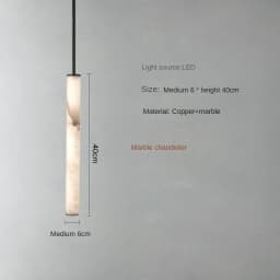 Light Luxury Marble Pendant Light, Modern Minimalist Living Room, Dining Room, Bedroom, Bedside Lamp, Duplex Long Pendant Light