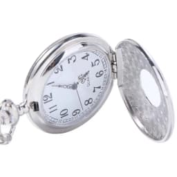 Roman Scale Display Vintage Pocket Watch Quartz Pendant Necklace Chain Bronze Chain Clock Antique Silver Retro Hanging Watch