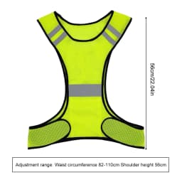 Highlight Reflective Vest Breathable Security Reflective Vest Lightweight Adjustable for Men Women Outdoor Night Riding