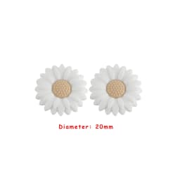 Sunrony 10pcs Mini Leaf Flower Silicone Beads For Jewelry Making Food Grade DIY Pacifier Chain Necklace Accessories