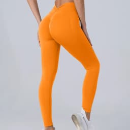 ​​High Waist Push Up Butt Yoga Leggings Workout Leggings Women Cycling Yoga Fashion Elatic Back V Waist Slim Sportswear​​
