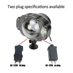 DACHAN Snowfall LED Light Projector, Snow Falling Projector Lamp Dynamic Snow Effect Spotlight for Garden Outdoor Wedding Gift
