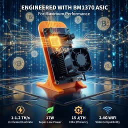 2026 Latest Bitaxe Gamma 601 Crypto Mining Machine 1.1-1.2th/s 25W Open Source Bitcoin Miner With Power Supply Bitaxe Solo Miner
