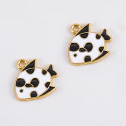 10pcs Trend White Enamel Ocean Coral Conch Fish Bones Fishtail Heart Charms Alloy Pendants DIY Necklace Keychain Jewelry Making