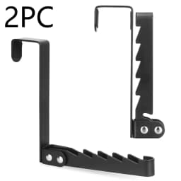 1/2PC Collapsible Hooks Over-Door Coat Rack Creative Space-Saving Drying Laundry Rack Rustproof Door Organizer Rack Apartment 