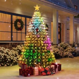 400LEDs Smart Christmas Tree Lights Fairy LED Lights with Star Topper DIY Color Changing App Remote for Christmas Tree Decor