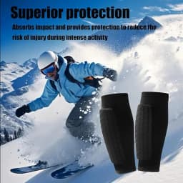 Frost Armours Ski Shields Guards Ski Shin Pads Breathable Elastic Anti-Collision Leggings for Skiing Protective Gears Tools