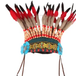 American Chief Indian Native Feather Headdress Decoration Prop for Celebrations Carnivals Themed Party Dance Show Halloween