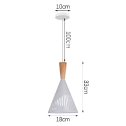 Loft Modern Pendant Light Wood Nordic Hanging Lamp Kitchen Lighting Fixture Industrial Chandelier Hanglamp Living Room Luminaire