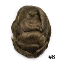 Men's capillary prothesis 0.12-0.14mm Injection Skin Toupee Men Wigs Male Hair Prosthesis Natural Human Hair System Wigs For Men
