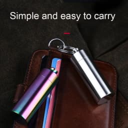 Stainless Steel Waterproof Pill Bottle Mini Pill Box Portable Pill Bottle Sealed Warehouse Outdoor Portable Equipment