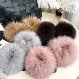 Women's Real Fox Fur Cuff Arm Warmer Lady Bracelet High-Quality Wristband Glove Fashionable Fox Fur Cuffs for Stylish Warmth